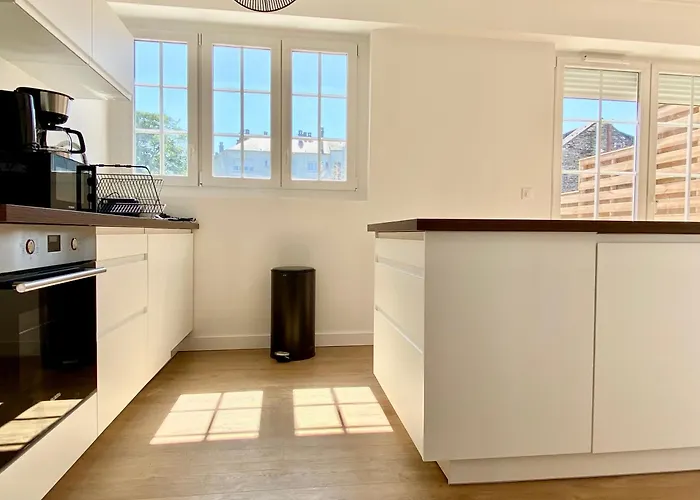 Spacious 2 Luxury Renovated Terrace Garage-madeleine Appartement